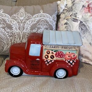 🍎 🥧 🌻 🎃 Certified International Grateful, Harvest Farm Fall Cookie Jar